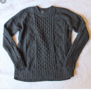 Madewell cable knit sweater